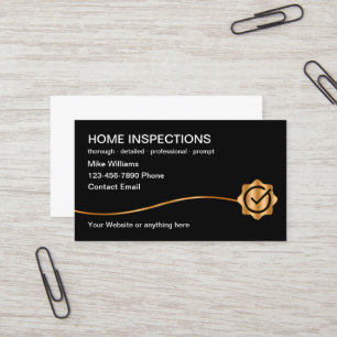 Affärskort för Classy Home Inspection Services Visitkort
