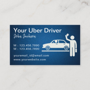 Affärskort för Classy Oberoende Uber Driver Visitkort