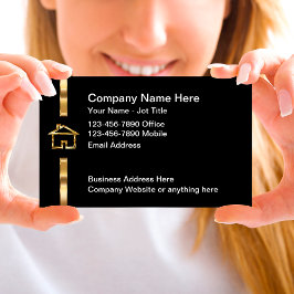 Affärskort för Classy Real Gods Home Logotyp Visitkort