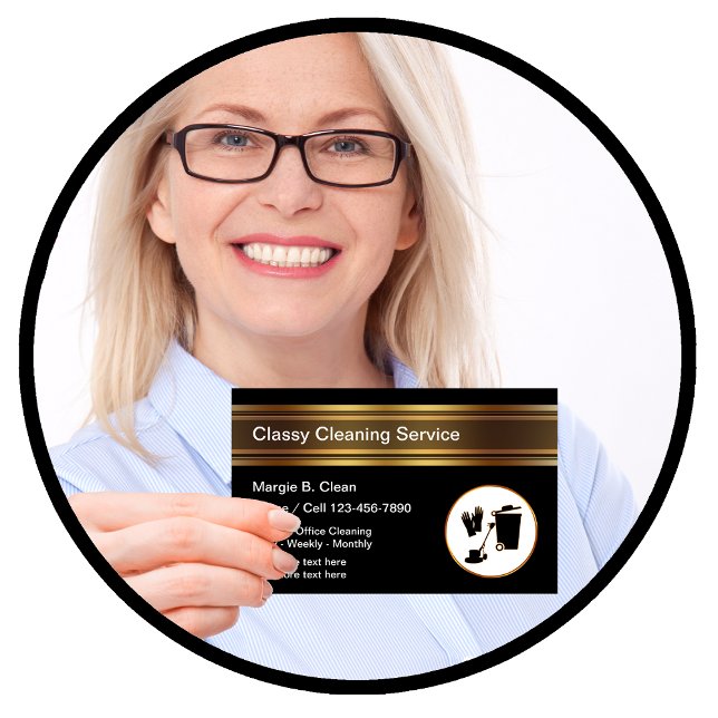 Affärskort för Classy Städning tjänst Visitkort (Skapare uppladdad)