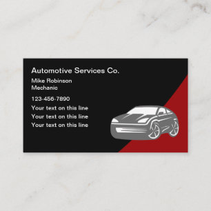 Affärskort för coola Automotive Services Visitkort