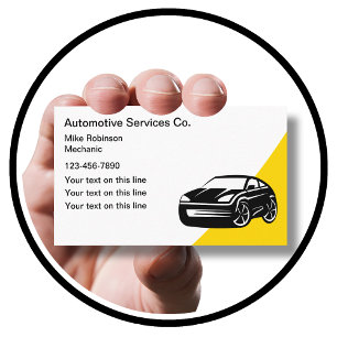 Affärskort för coola Automotive Services Visitkort