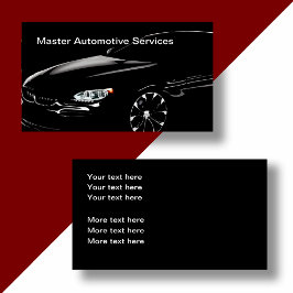 Affärskort för Coola av klass Automotive Visitkort