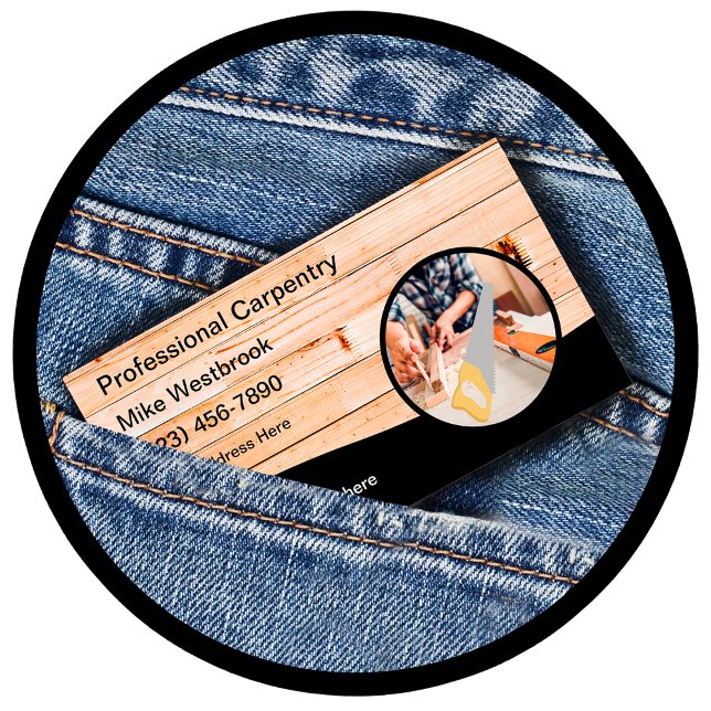 Affärskort för coola Carpenter Unik design Visitkort (Skapare uppladdad)