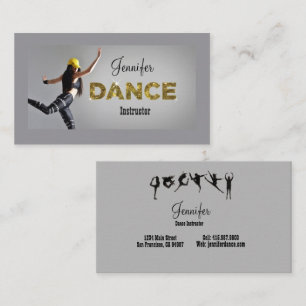 Affärskort för coola Dance Instructor Visitkort