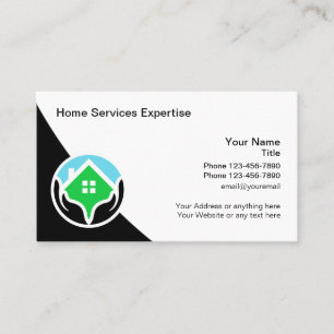 Affärskort för coola Modern Home Services Visitkort