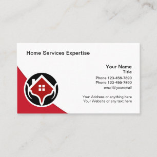 Affärskort för coola Modern Home Services Visitkort