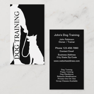 Affärskort för coola Modern Hund Training Visitkort