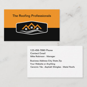 Affärskort för coola Modern Roofing Service Visitkort