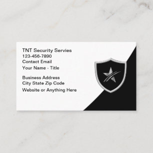 Affärskort för coola Security Services Visitkort