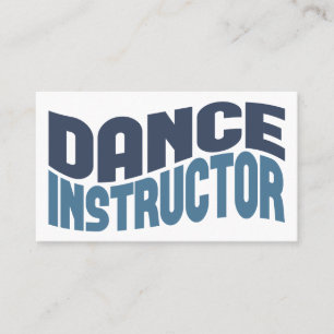 Affärskort för Dance Instructor Visitkort