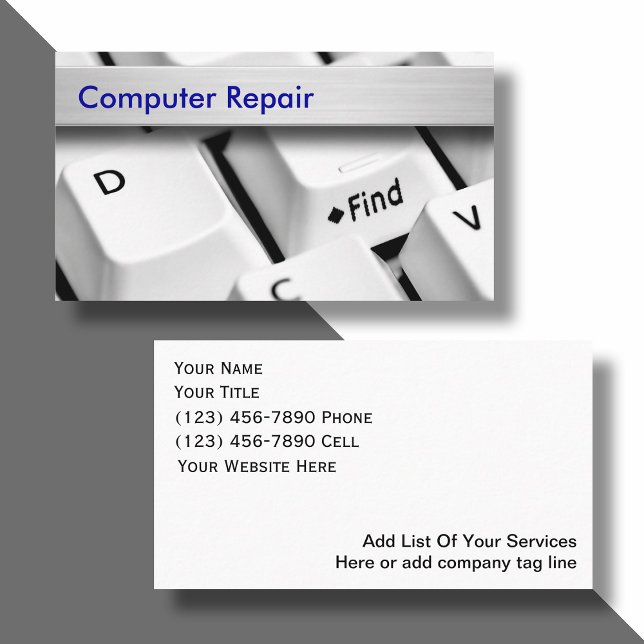 Affärskort för datorer visitkort (Skapare uppladdad)