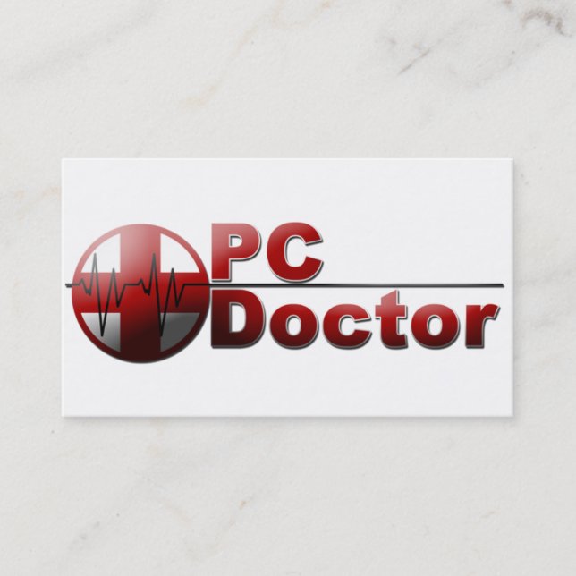 Affärskort för datorreparationstekniker visitkort (Framsida)