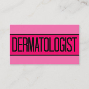 Affärskort för dermatolog Rosa Visitkort