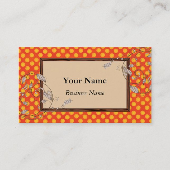 Affärskort för designern visitkort (Framsida)