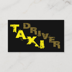 affärskort för drivrutin för professionell taxi visitkort