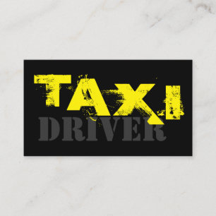 affärskort för drivrutin för professionell taxi visitkort