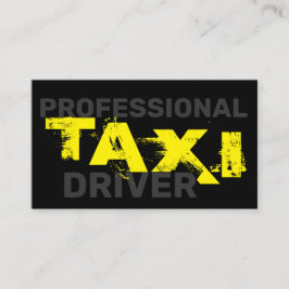 affärskort för drivrutin för professionell taxi visitkort