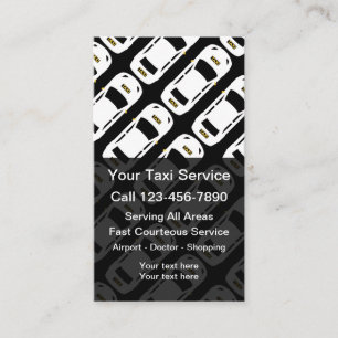 Affärskort för drivrutiner i Modern Taxi Visitkort