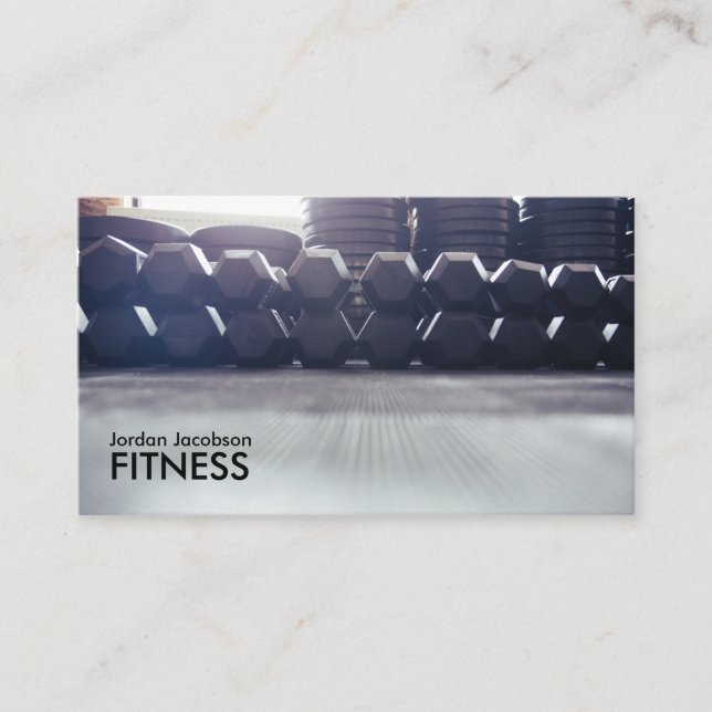 Affärskort för Dumbbells Fitness Visitkort (Framsida)