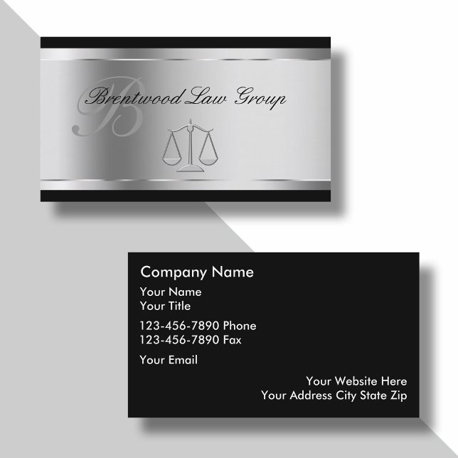 Affärskort för elegant Attorney Visitkort (Skapare uppladdad)