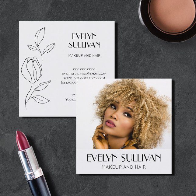 affärskort för elegant fyrkantigt visitkort (Skapare uppladdad)