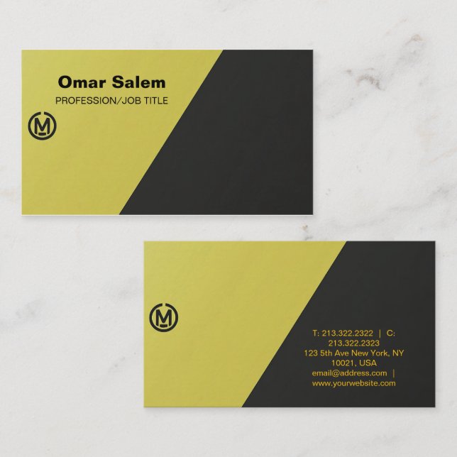 affärskort för elegant och professionell till förs visitkort (Fram/baksida)