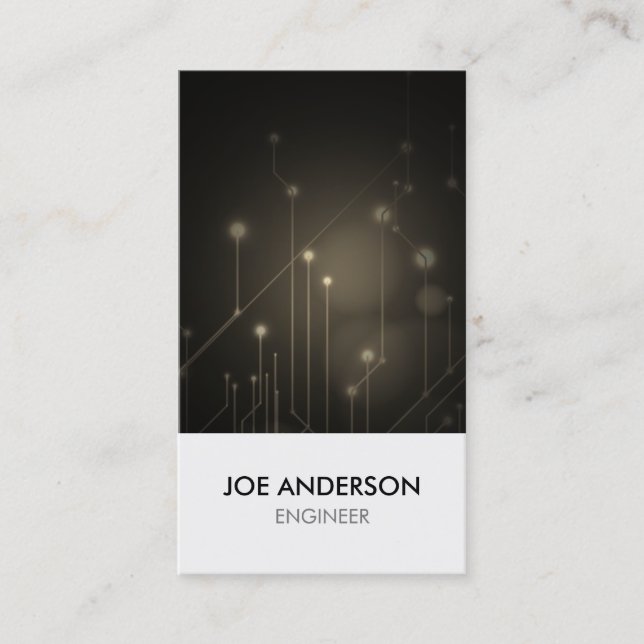 Affärskort för elektroniska ingenjör-kretsar visitkort (Framsida)