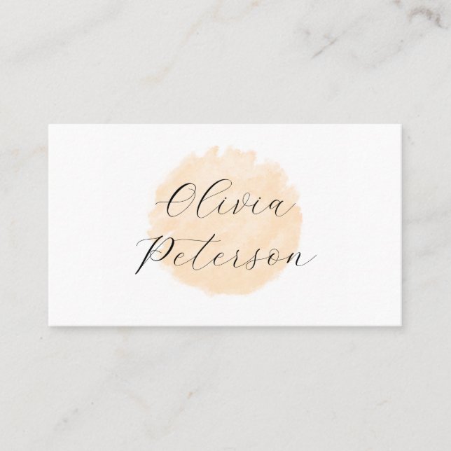 Affärskort för en skönhetssalon. visitkort (Framsida)