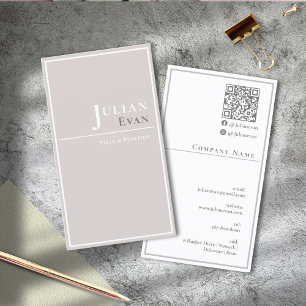Affärskort för enkel Classy Professionell Beige Visitkort