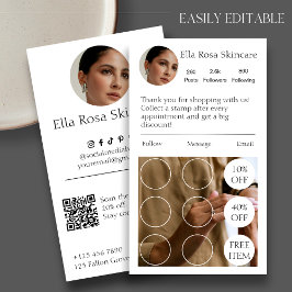 Affärskort för enkel IG-lojalitet Lojalitetskort