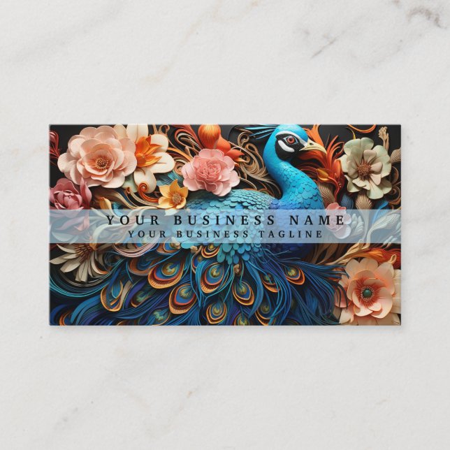 Affärskort för färglösa husdjur visitkort (Framsida)