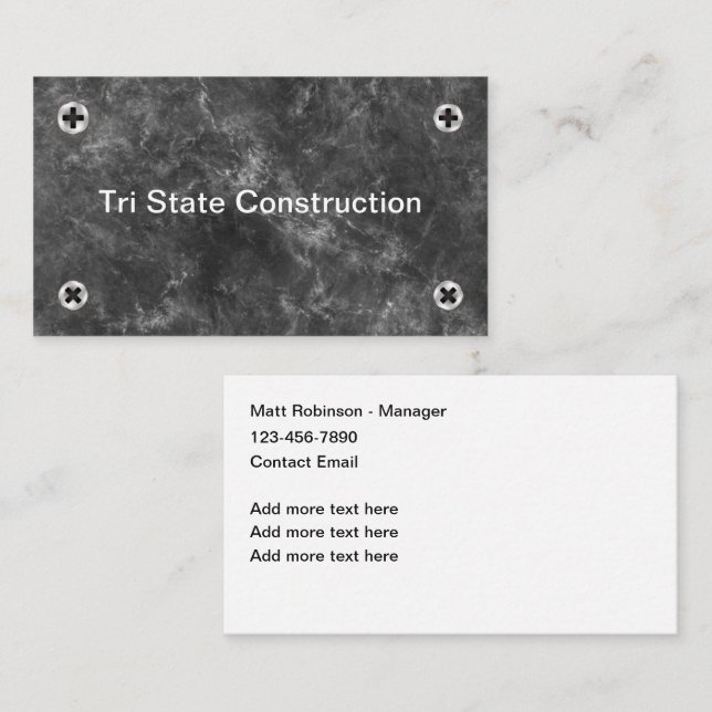 Affärskort för fästdon för coola visitkort (Fram/baksida)
