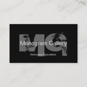 Affärskort för fet monogram-Anpassade Visitkort