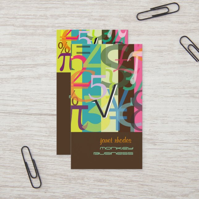 affärskort för finansieringsplanering visitkort (Fram/Back In Situ)