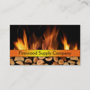Affärskort för Firewood Supply Company Visitkort