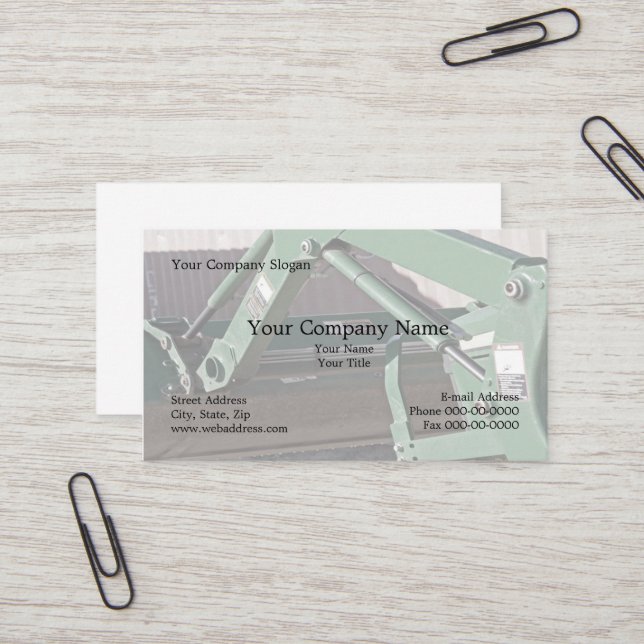 Affärskort för försäljning och service av hydrauli visitkort (Fram/Back In Situ)