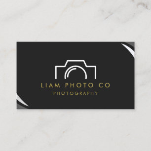 Affärskort för fotografi - minimalistisk fotograf visitkort