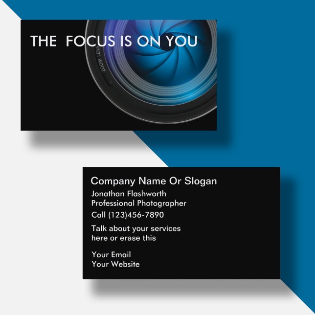 Affärskort för fotografi visitkort (Skapare uppladdad)