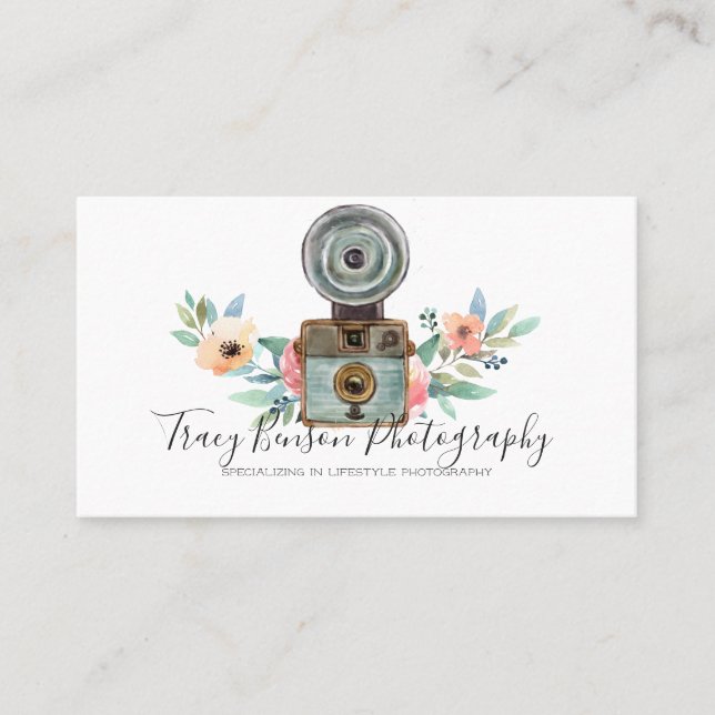 Affärskort för fotografi visitkort (Framsida)