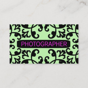 Affärskort för fotopher Damask Visitkort