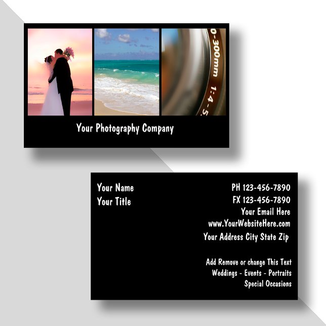 Affärskort för fotoskrivare_Nytt Visitkort (Skapare uppladdad)