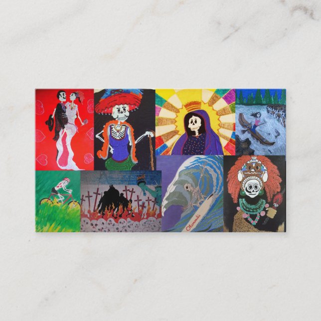 Affärskort för galleriuppsamling i Craig Visitkort (Framsida)