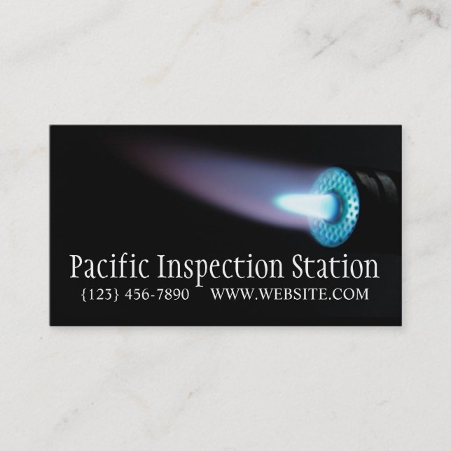 Affärskort för gaskontroll visitkort (Framsida)