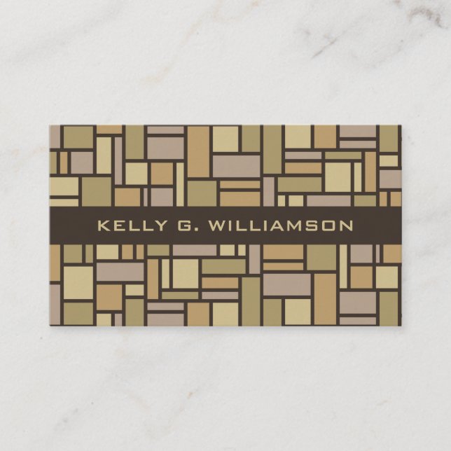 Affärskort för Geometric Mönster anpassningsbar Visitkort (Framsida)