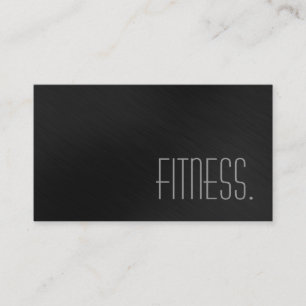 Affärskort för Grått i Modern Typsnitt Fitness Visitkort