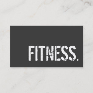 Affärskort för grått Trendig Personal Trainer Snyg Visitkort
