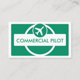 affärskort för grönt vit enkel anpassningsbar visitkort