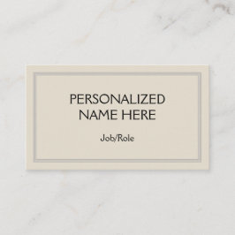 Affärskort för grundläggande och minimala Professi Visitkort