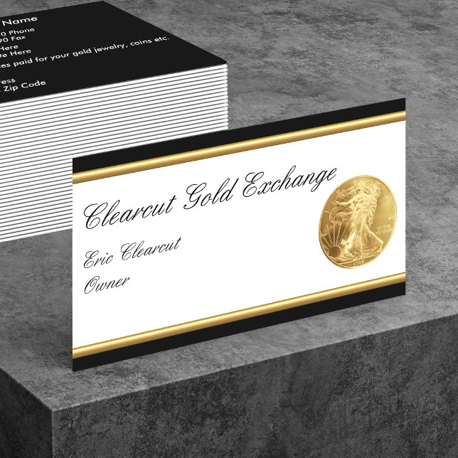 Affärskort för Guld-investeringar Visitkort (Skapare uppladdad)